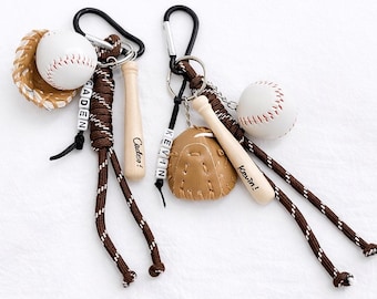 Portachiavi Magnetico Da Baseball In Acciaio - 15 Cm Con 5 Ganci - Made In USA - 4