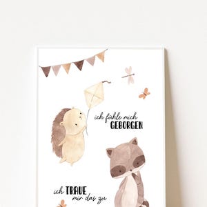 Carteles de afirmación A4 y A3 | colorido | diciendo | Carteles | Póster de pared | Niños | Arte | Colores | vivero
