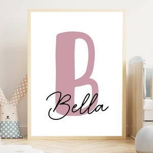 Carteles con nombre A4 y A3 | colorido | diciendo | Carteles | Póster de pared | Niños | Arte | Colores | vivero