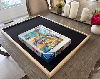 2000 Piece Puzzle Jigsaw Board With 6drawers Rotating Wooden