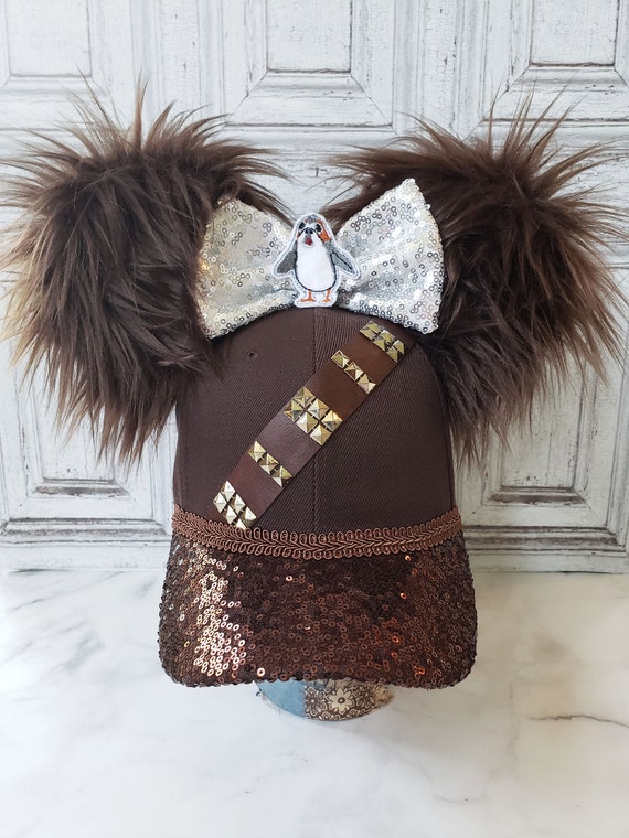 Chewbacca Themed Mouse Ears Hat Star 