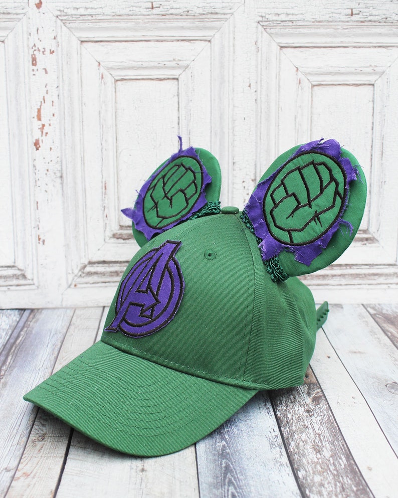 Youth Sized Inpspired Hulk Mouse Ears Hat Avengers Boys | Etsy