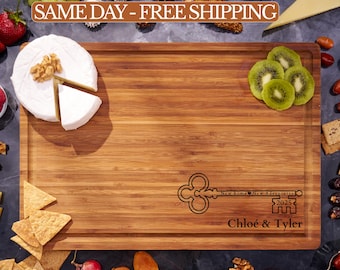 Closing Gift Cutting Board Personalized, Housewarming Gift, Custom Cutting Board, Realtor Gift, New Home Gift for Couples, Wedding Gifts