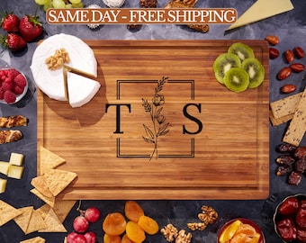 Cutting Board Personalized, Charcuterie Boards, Bridal Shower Gift, Couple Gifts, Housewarming Gifts for Women, Newlywed Gifts, Cheese Board