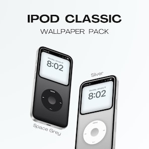 iPod Classic Wallpaper Pack for iPhone | Retro iOS Aesthetic | Vintage iPod Lock Screen Backgrounds | Digital Download