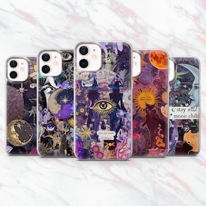 Witchy Phone Case Witchcraft Spells Mystical for iPhone 16, 15, 14, 13, 12, 11 Samsung S25, S24, S23, A56 Pixel 9A, 9Pro XL, 8A, 8Pro, 7A