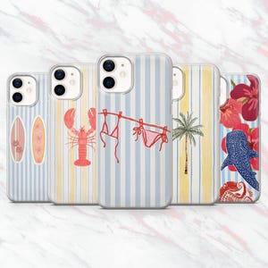 Beach Beach Sea Vibes Coastal Cover für iPhone 16, 15, 14, 13, 12, 11 Samsung S25, S24, S23 Pixel 9Pro XL, 8A, 8Pro, 7A