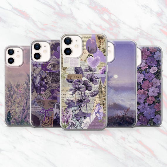 Lavendel Handytasche Lila Violet Art Lilac Cover für iPhone 16, 15