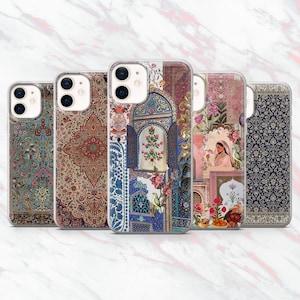 Persian Phone Case Carpet Persian Rug Oriental Cover for iPhone 16, 15, 14, 13, 12, 11 Samsung S25, S24, S23 Pixel 9Pro XL, 8A, 8Pro, 7A