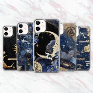 Astronomy Phone Case Space Solar System Cover for iPhone 16, 15, 14, 13, 12, 11 Samsung S25, S24, S23 Pixel 9Pro XL, 8A, 8Pro, 7A