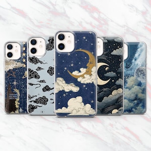 Night Sky Phone Case Stars Astrology Universe Cover for iPhone 16, 15, 14, 13, 12, 11 Samsung S25, S24, S23 Pixel 9Pro XL, 8A, 8Pro, 7A