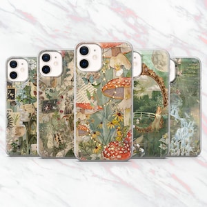 Fairycore Phone Case Cottagecore Fairy Garden Cover for iPhone 16, 15, 14, 13, 12, 11 Samsung S25, S24, S23 Pixel 9Pro XL, 8A, 8Pro, 7A