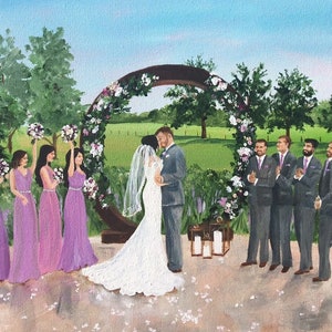 Live Wedding Painting by wedding artist Cheri Miller image 10