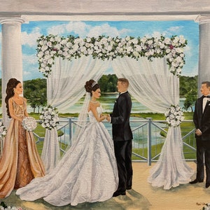 Wedding Painting, Live Wedding Painter, Wedding entertainment