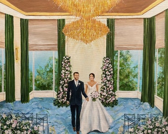 Live Wedding Painter, wedding painting, wedding artist