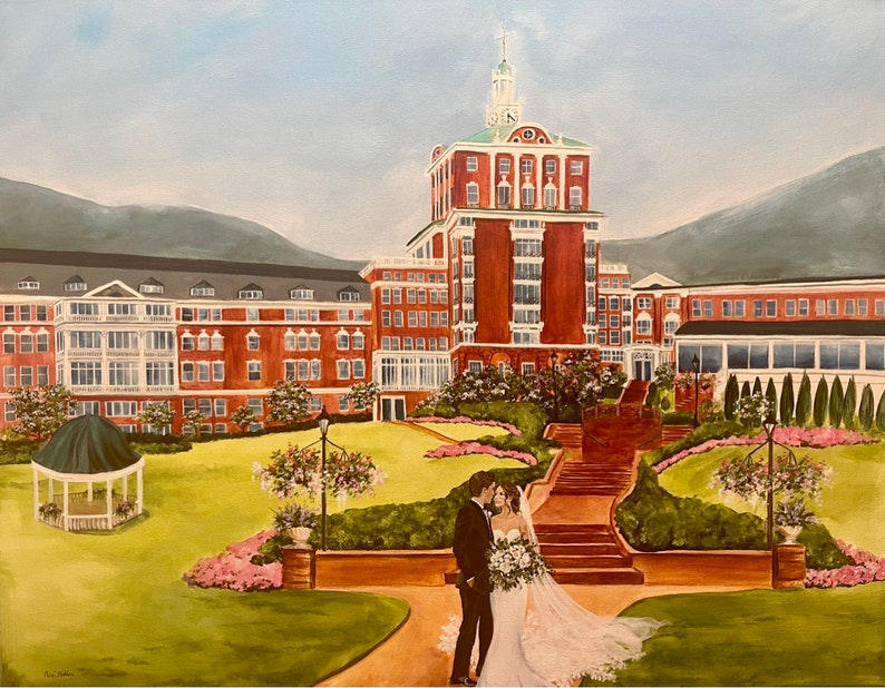 Live Wedding Painting, Live Painter, Wedding Artist image 1