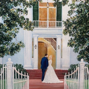 Live Wedding Painting by wedding artist Cheri Miller image 9