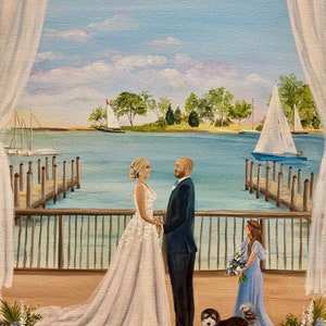 Live Wedding Painting, wedding artist
