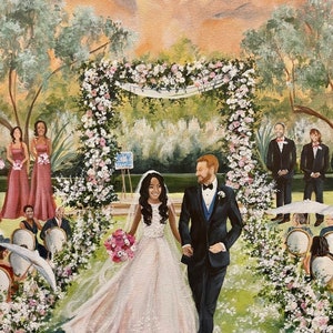 Live Wedding Painting, Live Painter, Wedding Artist image 2