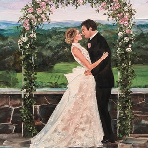 Live Wedding Painting, Live Painter, Wedding Artist image 6