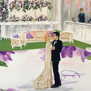 Live Wedding Painting, Live Painter, Wedding Artist image 8