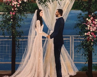 Live Wedding Painting, Live Event Painter