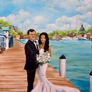 Live Wedding Painting, Wedding Artist