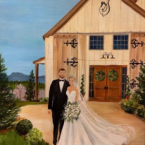 Live Wedding Painting by wedding artist Cheri Miller image 3