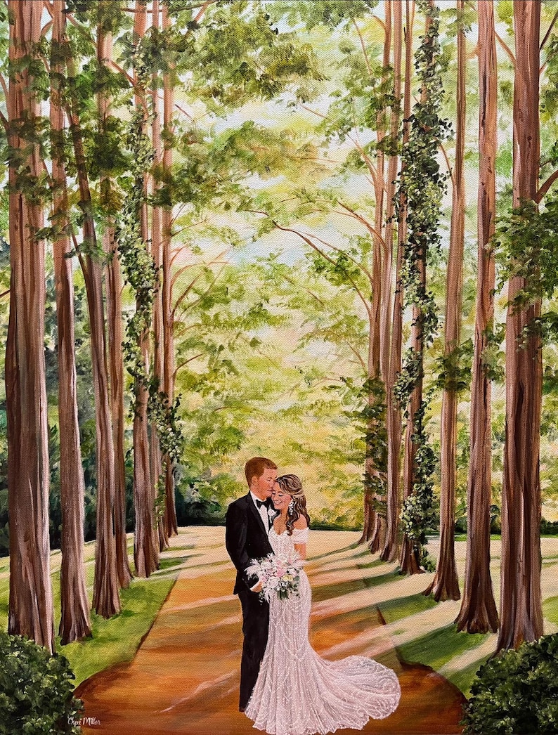 Live Wedding Painter, wedding painting, wedding artist