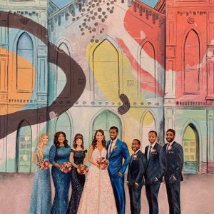 Live Wedding Painting by wedding artist Cheri Miller image 2