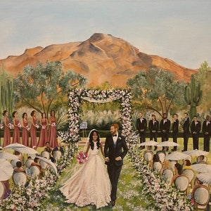Live Wedding Painter, Live Wedding Painting, Wedding Artist, Event Painter
