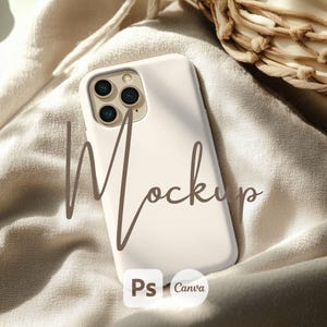 PSD Handyhülle Mockup, iPhone Mockup, Canva ziehen und ablegen, PSD Handyhülle Mockup, professionelles Boho Design, sofort download