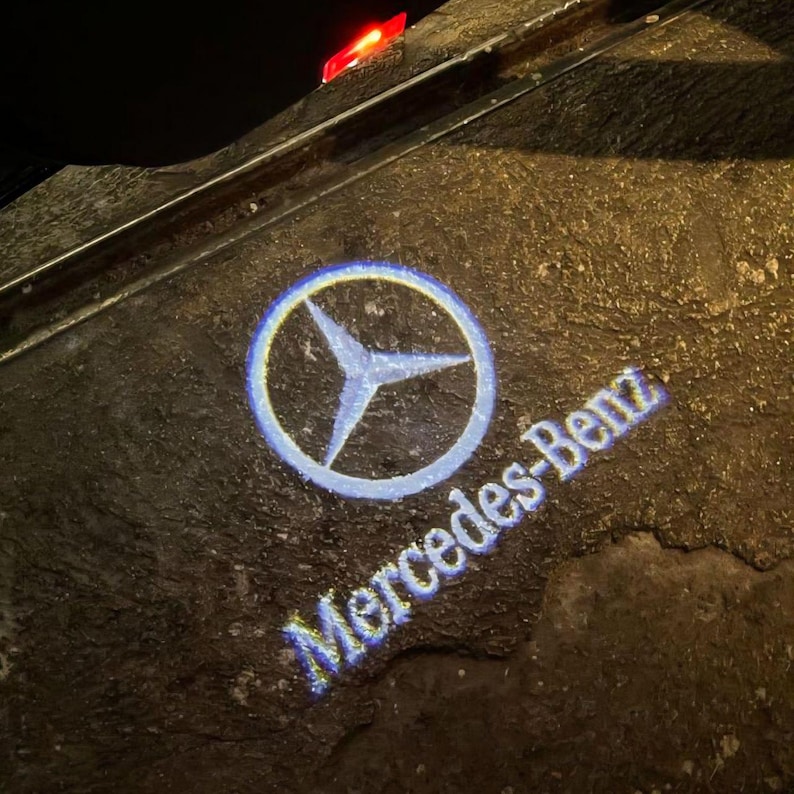 Mercedes LED Door Projectors | Ultra HD Illuminated Logo | Car Welcome ...