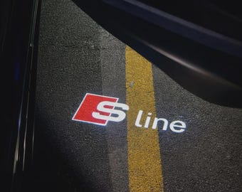 Proyectores de logotipos LED Audi para puertas | Iluminación del espacio para los pies Audi | Compatible con todos los modelos Audi | Iluminación para automóviles