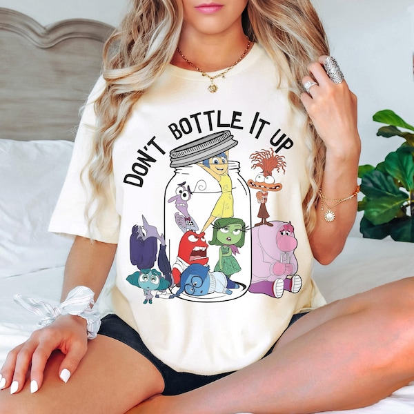 Retro Disney Inside Out Don't Bottle It Up Shirt, Inside Out Emotions Shirt, Pixar Inside Out Feelings Shirt, Core Memory Day Shirt
