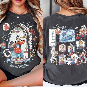 Custom 2026 Disney Cruise Matching Family Shirts, Mickey & Friends Family Cruise Shirt, Let's Cruise, Disney Wish Dream Magic Wonder Fantasy image 6