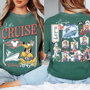 Personalized 2026 Disney Cruise Line Shirts, Mickey And Friends Family Cruise Trip Tee, Let's Cruise, Disney Wish Dream Magic Wonder Fantasy image 13