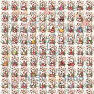 Chemise rétro Noël 2025 Disney, chemise tous les personnages de Noël Disney, chemises de Noël famille Disney, chemises de groupe de Noël Disney image 2