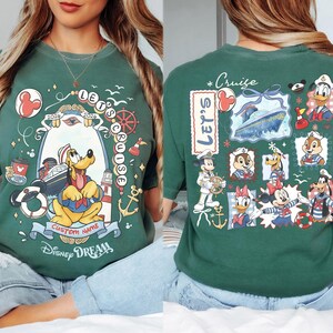 Custom 2026 Disney Cruise Matching Family Shirts, Mickey & Friends Family Cruise Shirt, Let's Cruise, Disney Wish Dream Magic Wonder Fantasy image 12