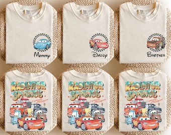 Custom Name Disney Cars Shirt, Custom Cars Family Shirt, Radiator Springs Shirt, Disney Family Tee, Disneyland Shirt, Lightning McQueen Tee