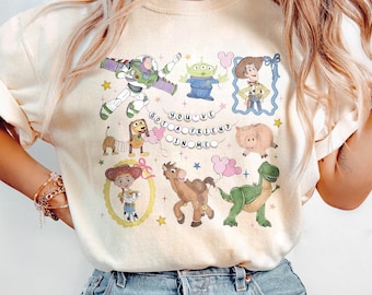 Retro Coquette Disney Toy Story You've Got A Friend In Me Shirt, Toy Story Characters Tee, Family Matching Shirt, Disneyland Trip Shirt