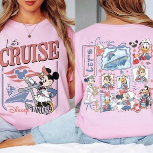 Personalized 2026 Disney Cruise Line Shirts, Mickey And Friends Family Cruise Trip Tee, Let's Cruise, Disney Wish Dream Magic Wonder Fantasy image 9