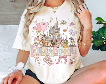 Retro Disneyworld Aesthetic Shirt, Disney Girls Trip Shirts, Mickey and Friends Shirt, Disney Vacation Shirt, Disneyworld Family Trip Shirts