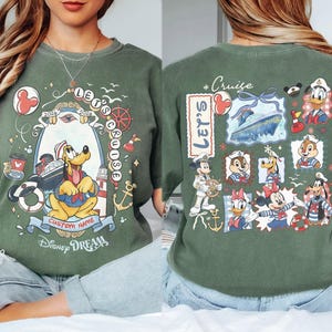 Custom 2026 Disney Cruise Matching Family Shirts, Mickey & Friends Family Cruise Shirt, Let's Cruise, Disney Wish Dream Magic Wonder Fantasy image 9