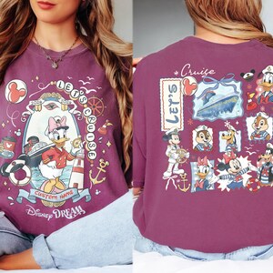 Custom 2026 Disney Cruise Matching Family Shirts, Mickey & Friends Family Cruise Shirt, Let's Cruise, Disney Wish Dream Magic Wonder Fantasy image 10