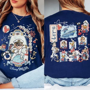 Custom 2026 Disney Cruise Matching Family Shirts, Mickey & Friends Family Cruise Shirt, Let's Cruise, Disney Wish Dream Magic Wonder Fantasy image 7