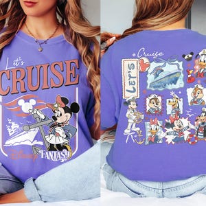 Personalized 2026 Disney Cruise Line Shirts, Mickey And Friends Family Cruise Trip Tee, Let's Cruise, Disney Wish Dream Magic Wonder Fantasy image 11
