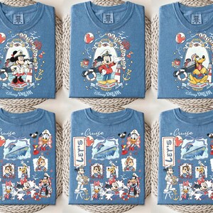 Custom 2026 Disney Cruise Matching Family Shirts, Mickey & Friends Family Cruise Shirt, Let's Cruise, Disney Wish Dream Magic Wonder Fantasy image 1