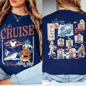 Personalized 2026 Disney Cruise Line Shirts, Mickey And Friends Family Cruise Trip Tee, Let's Cruise, Disney Wish Dream Magic Wonder Fantasy image 8