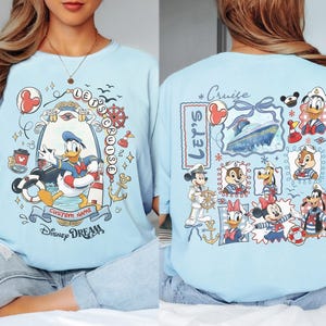 Custom 2026 Disney Cruise Matching Family Shirts, Mickey & Friends Family Cruise Shirt, Let's Cruise, Disney Wish Dream Magic Wonder Fantasy image 5